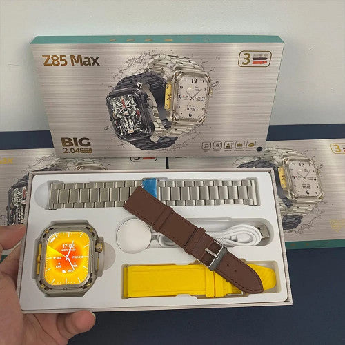 PLATA CON AMARILLO SMART WATCH Z85 MAX