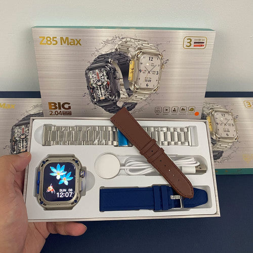 PLATA CON AZUL SMART WATCH Z85 MAX