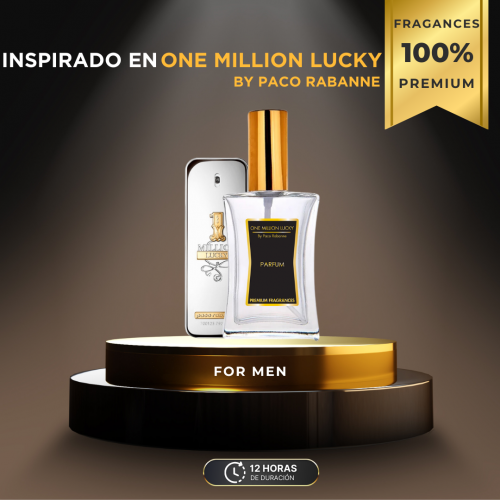 PERFUME PARA CABALLERO 100ML INSPIRADO ONE MILLION LUCKY BY PACO RABANNE